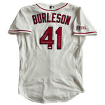 
Alec Burleson St Louis Cardinals Autographed 2026 Game Used Alternate Cream Jersey w/ Inscriptions - JSA COA — Front