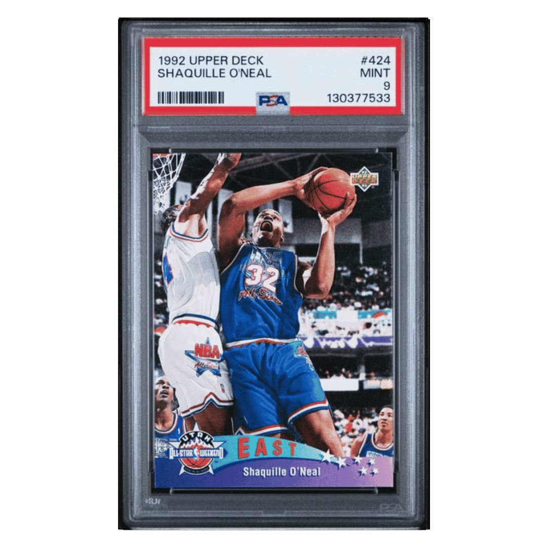 Shaquille O'Neal PSA 9 1992 Upper Deck Card #424