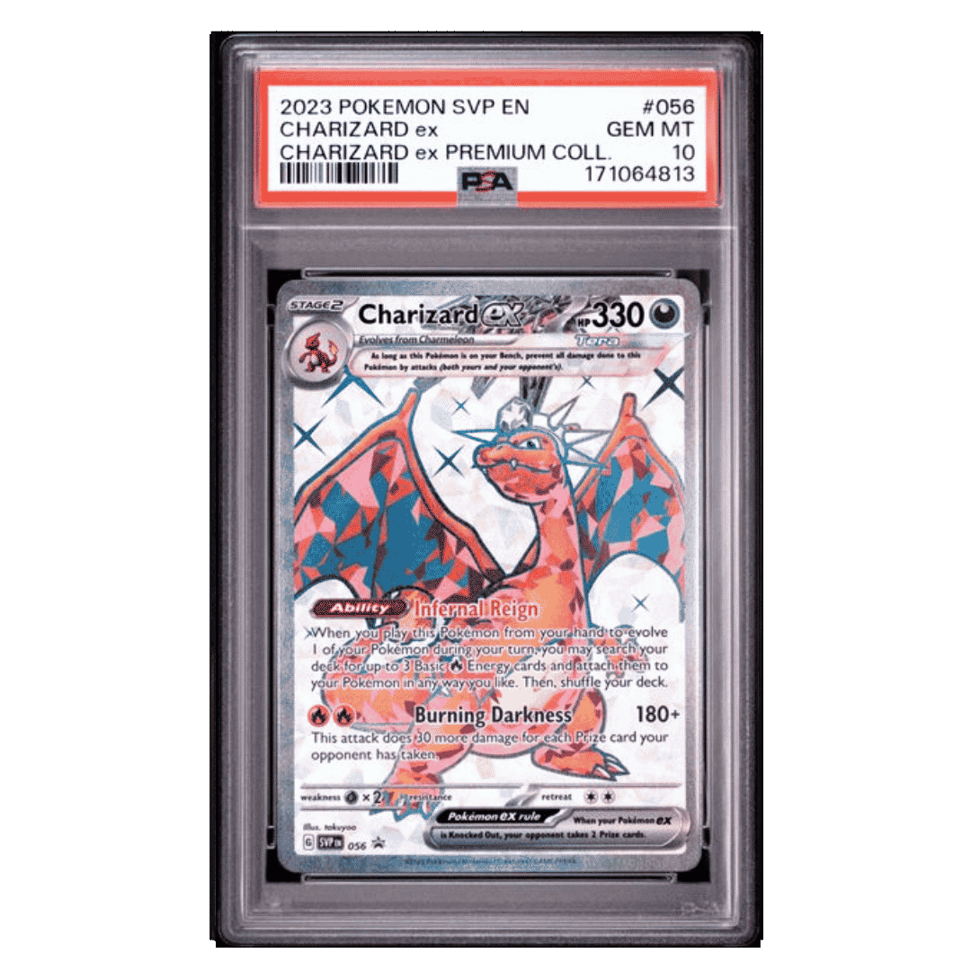 Charizard ex PSA 10 2023 Pokemon Scarlet & Violet Promo Charizard ex Premium Collection Card #056