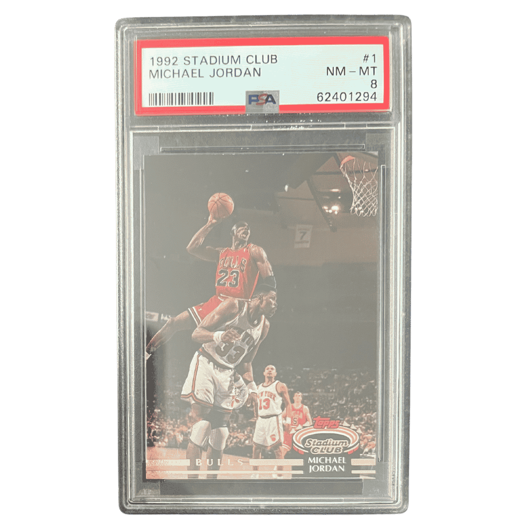 Michael Jordan PSA 8 1992 Stadium Club Card #1