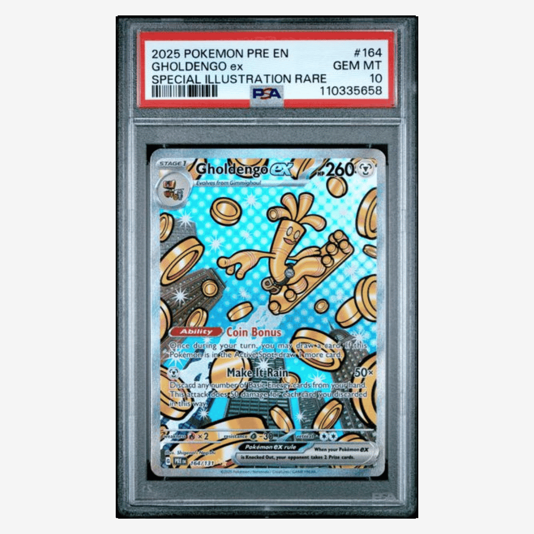 Gholdengo ex PSA 10 2025 Pokemon Prismatic Evolutions Special Illustration Rare Card #164