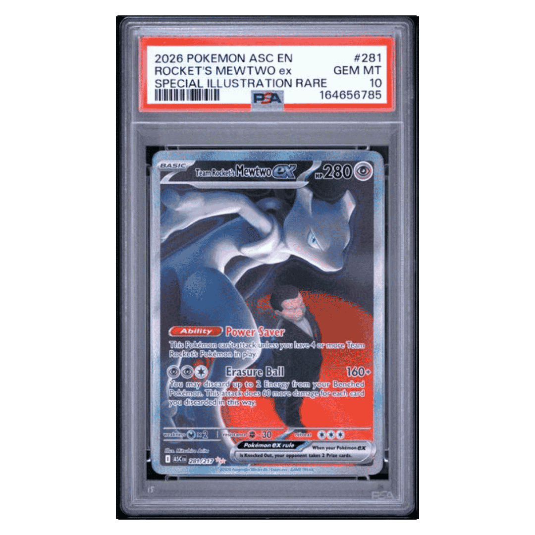 Rocket's Mewtwo ex PSA 10 2026 Pokemon Ascended Heroes Special Illustration Rare Card #281