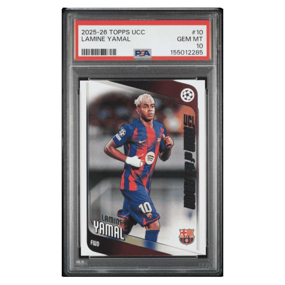 Lamine Yamal PSA 10 2025-26 Topps UEFA Club Competitions Card #10