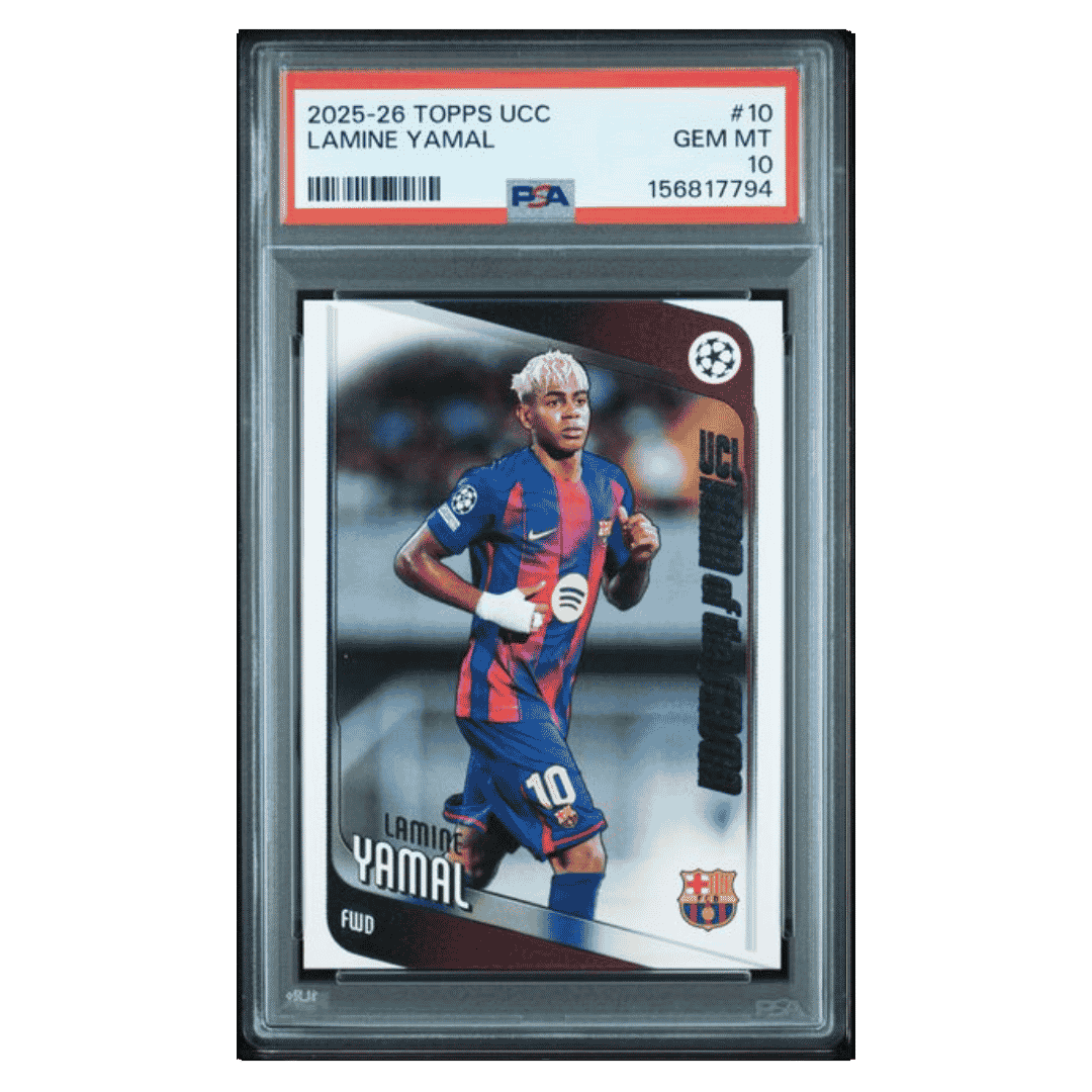 Lamine Yamal PSA 10 2025-26 Topps UEFA Club Competitions Card #10