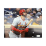 Alec Burleson St Louis Cardinals Autographed Away Uniform 8x10 Photo - JSA COA