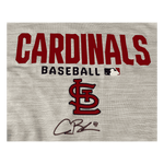 
Alec Burleson St Louis Cardinals Autographed Player Worn Shirt - JSA COA — Back