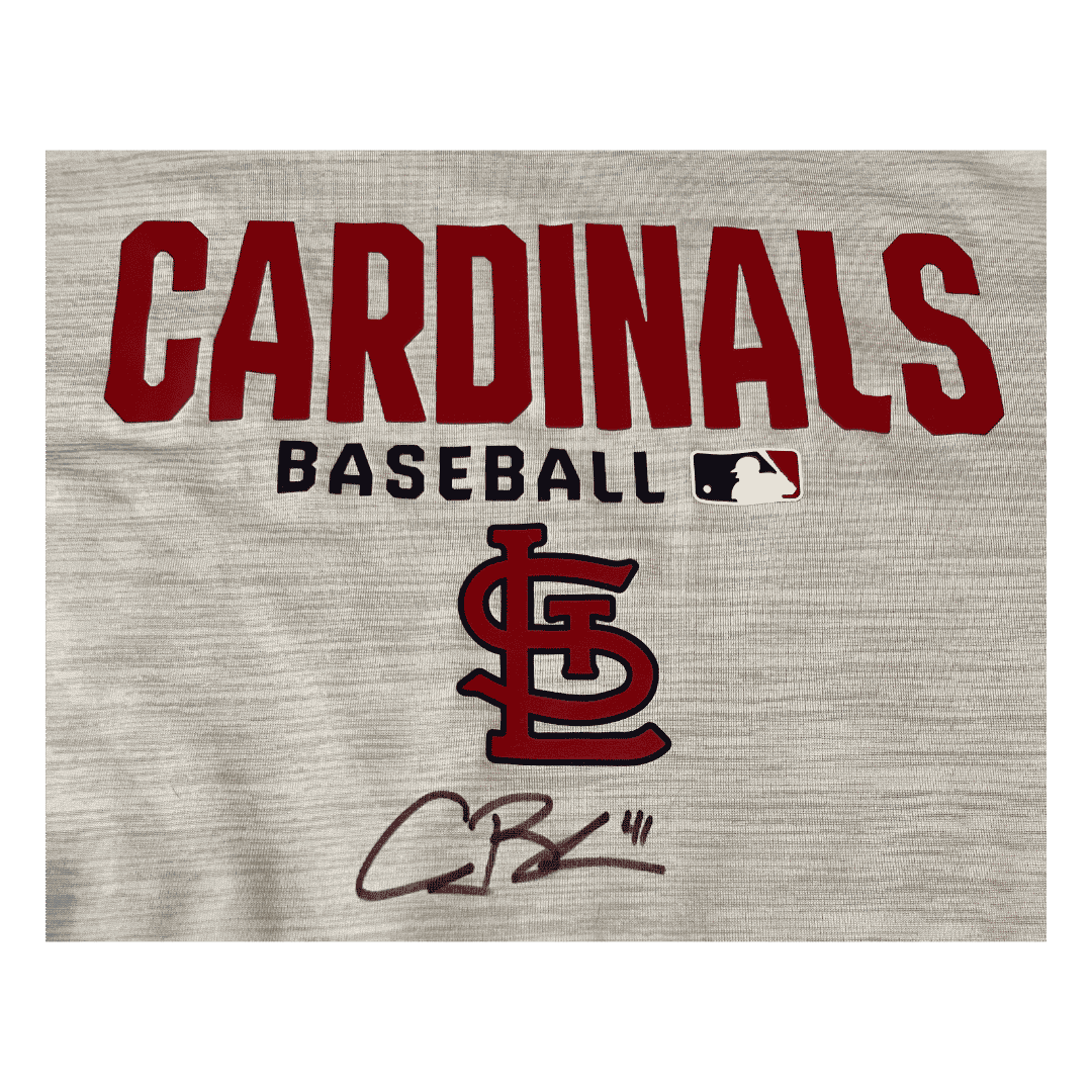 Alec Burleson St Louis Cardinals Autographed Player Worn Shirt - JSA COA