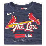
Alec Burleson St Louis Cardinals Autographed Player Worn City Connect Shirt - JSA COA — Back