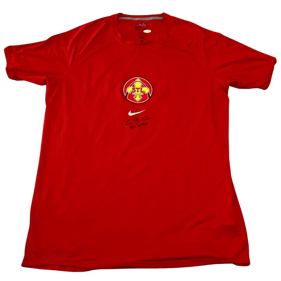 Alec Burleson St Louis Cardinals Autographed Game Used Shirt - JSA COA