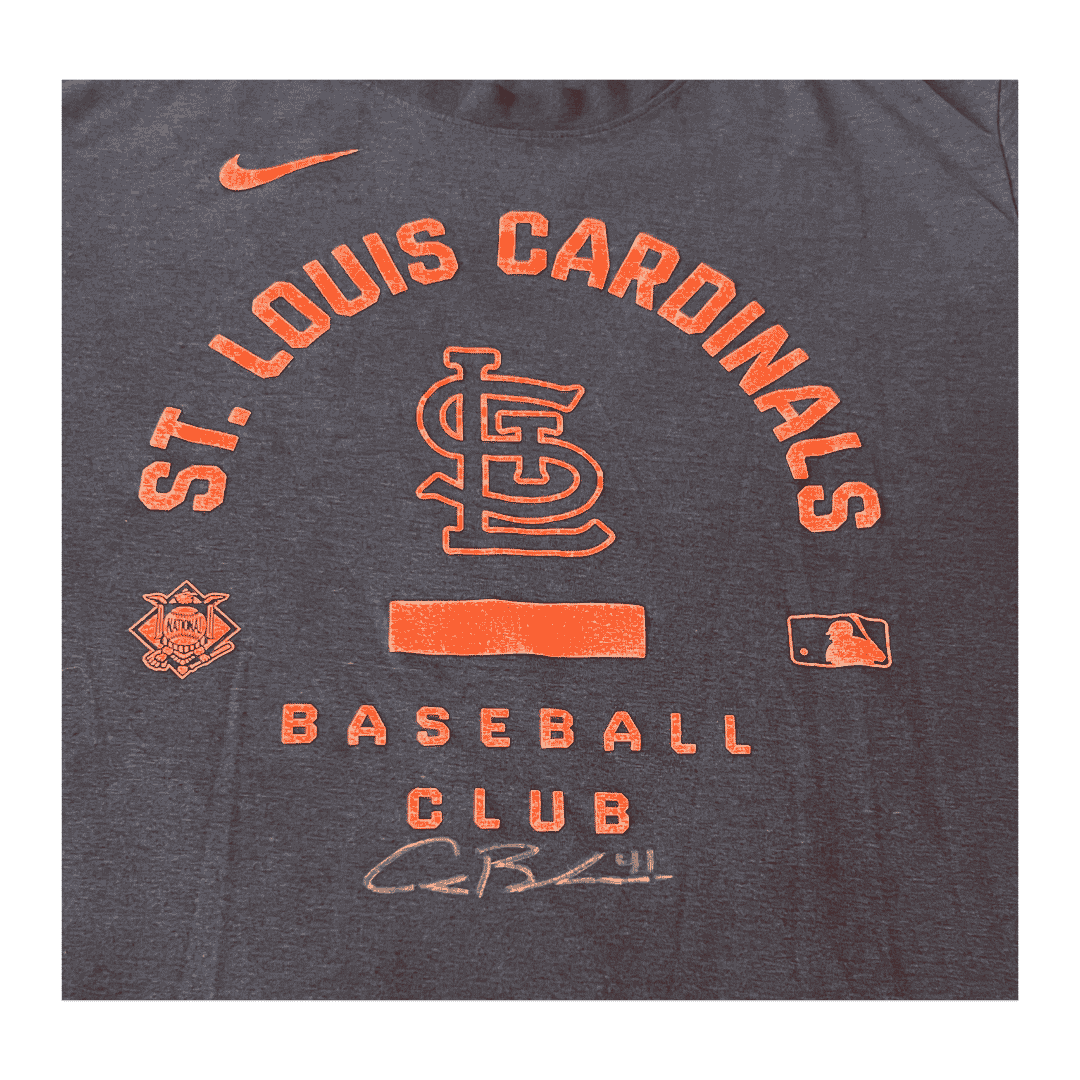 Alec Burleson St Louis Cardinals Autographed Player Worn Shirt - JSA COA