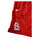 
Alec Burleson St Louis Cardinals Autographed Player Worn Shorts - JSA COA — Back