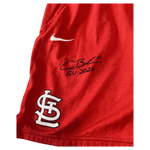 
Alec Burleson St Louis Cardinals Autographed Player Worn Shorts - JSA COA — Back