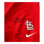
Alec Burleson St Louis Cardinals Autographed Player Worn Shorts - JSA COA — Back