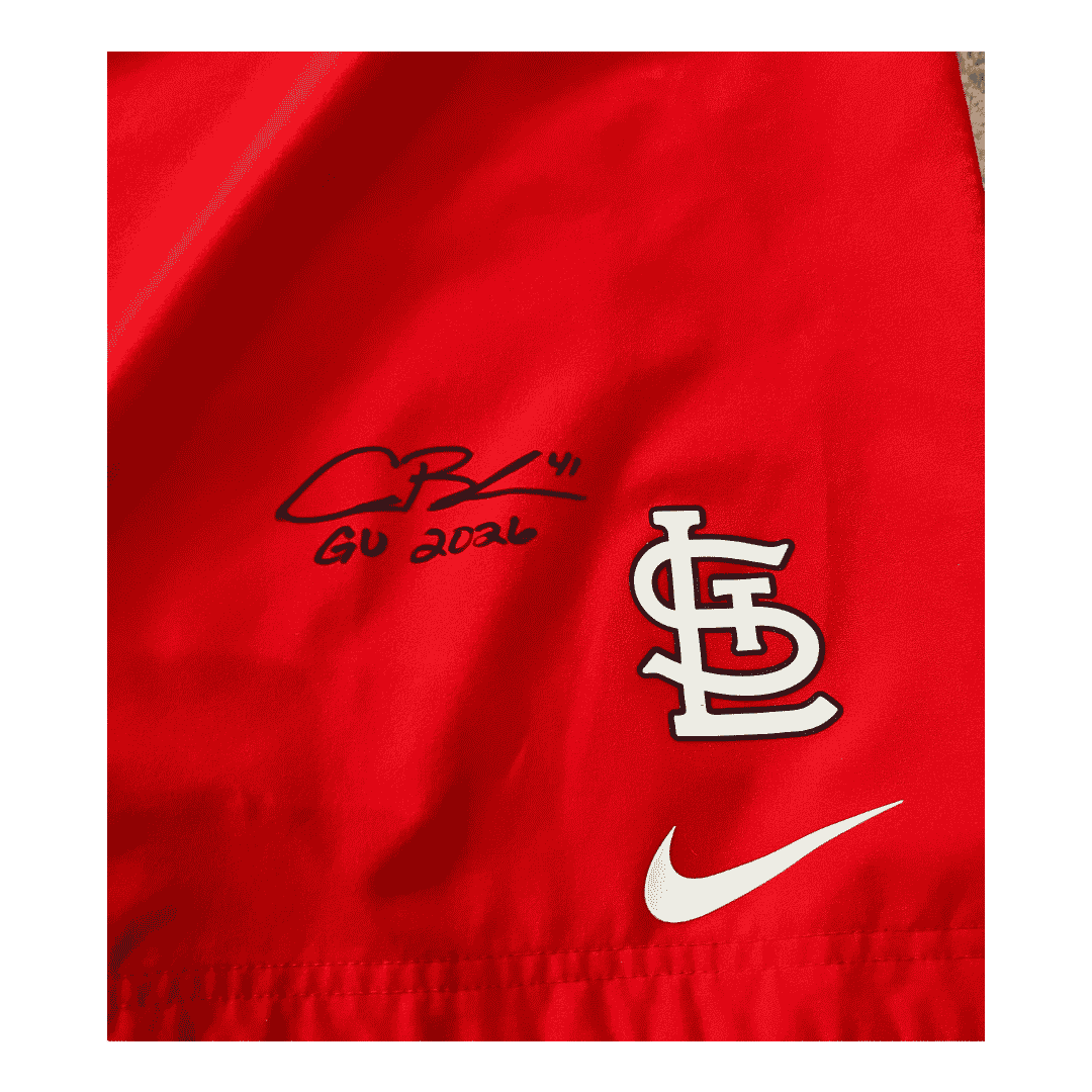 Alec Burleson St Louis Cardinals Autographed Player Worn Shorts - JSA COA