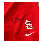 
Alec Burleson St Louis Cardinals Autographed Player Worn Shorts - JSA COA — Back