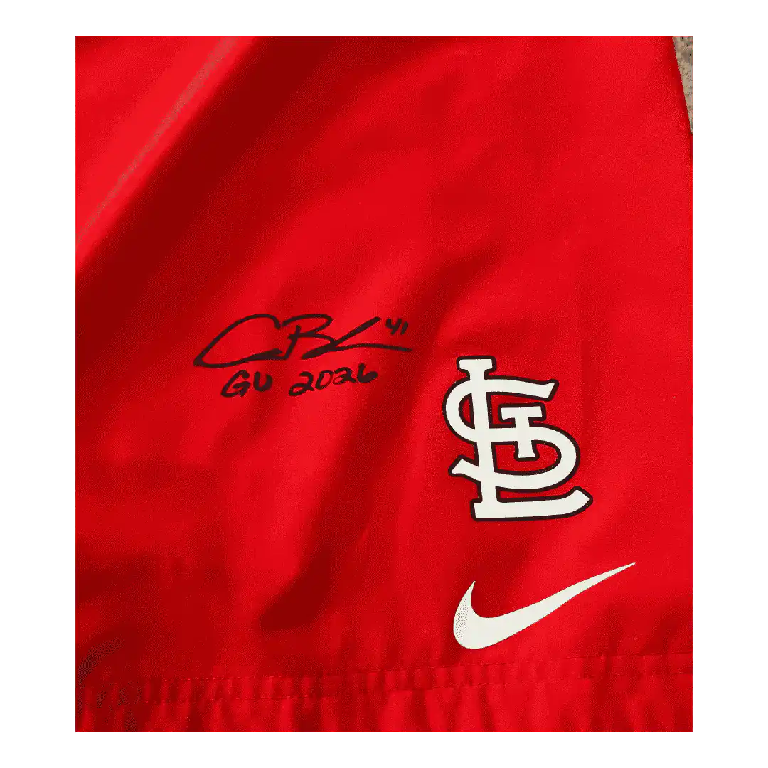 Alec Burleson St Louis Cardinals Autographed Player Worn Shorts - JSA COA