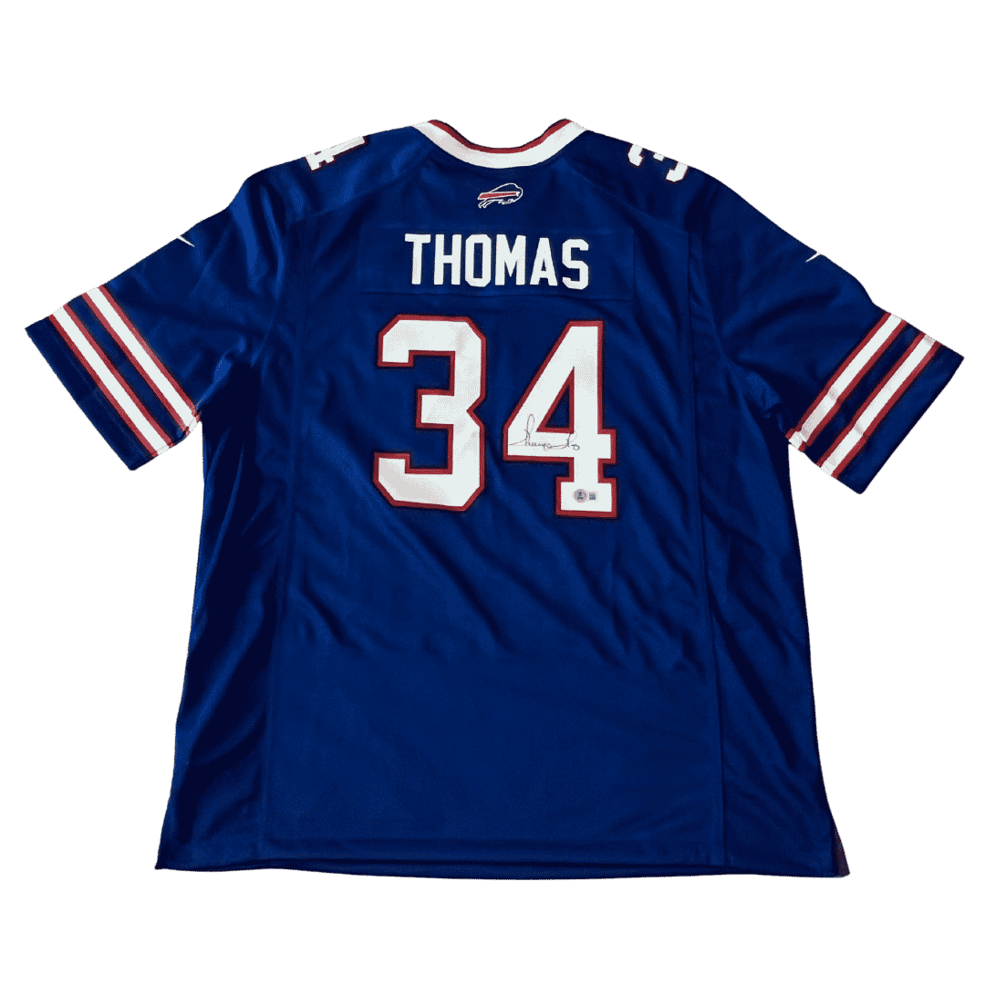 NEED PRICE Thurman Thomas Buffalo Bills Autographed Authentic Nike Jersey - Beckett COA