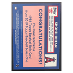
Shohei Ohtani 2019 Topps Baseball Series One 1984 Baseball Relics Game Used Memorabilia /150 Card
