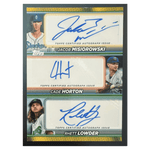 
Misiorowski / Horton/ Lowder 2024 Topps Pro Debut Triple Autographs Rookie RC /25 Card