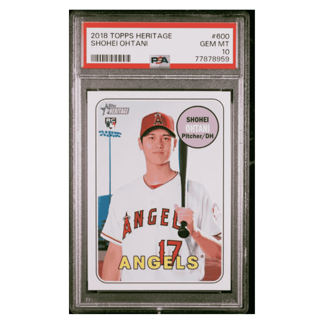 Shohei Ohtani PSA 10 2018 Topps Heritage Rookie RC Card #600