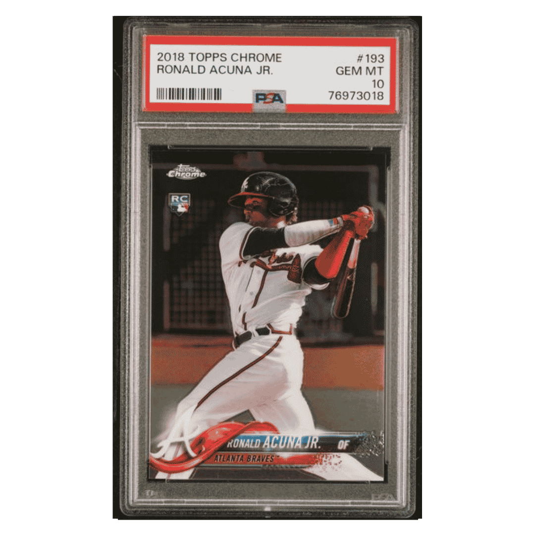 Ronald Acuna Jr PSA 10 2018 Topps Chrome Rookie RC Card #193