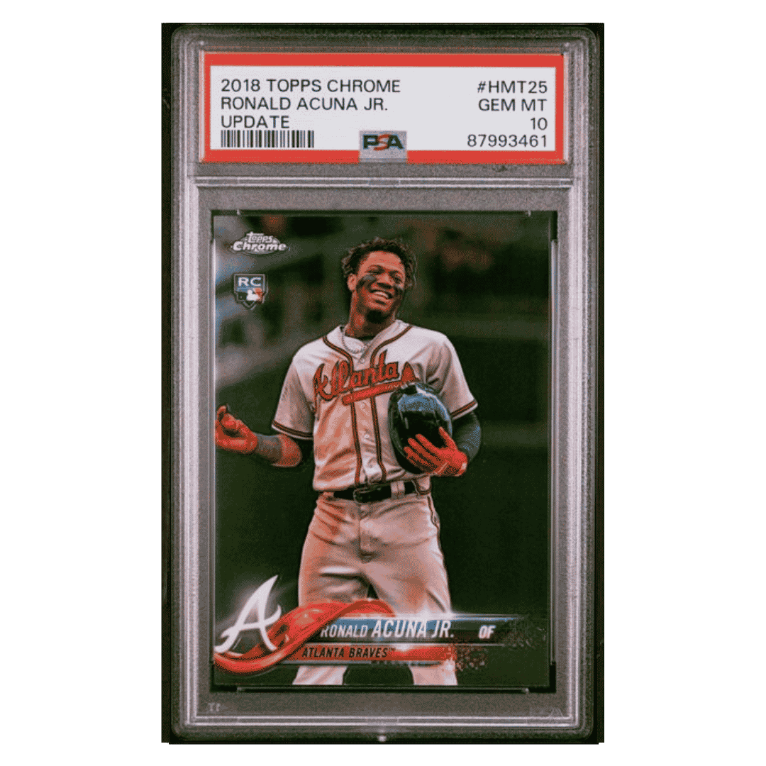 Ronald Acuna Jr PSA 10 2018 Topps Chrome Update Rookie RC Card #HMT25