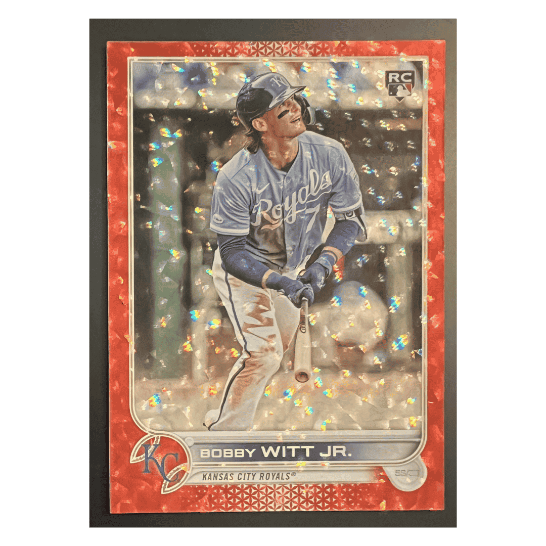 Bobby Witt Jr 2022 Topps Update Series Red Foil Rookie RC /199 Card #US100
