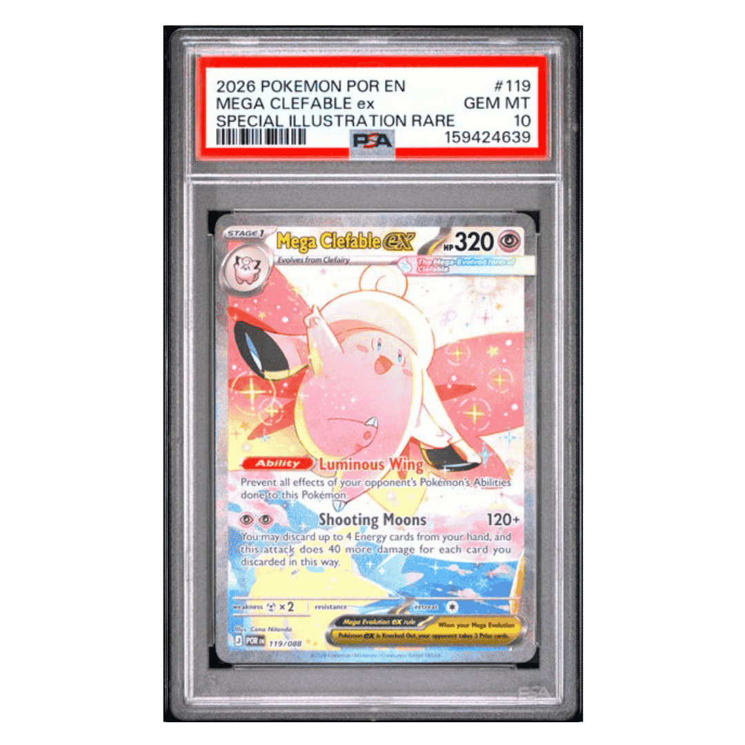 Mega Clefable ex PSA 10 2026 Pokemon Perfect Order Special Illustration Rare Card #119