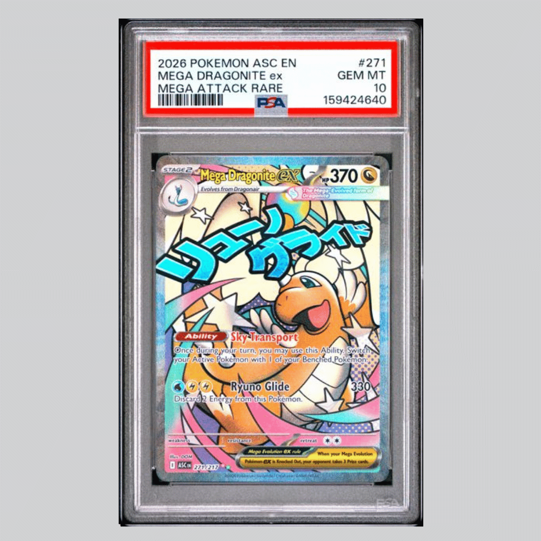 Mega Dragonite ex PSA 10 2026 Pokemon Ascended Heroes Mega Attack Rare Card #271