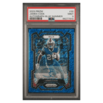 
James Cook PSA 9 2023 Panini Prizm Autograph - Blue Shimmer /25 Card