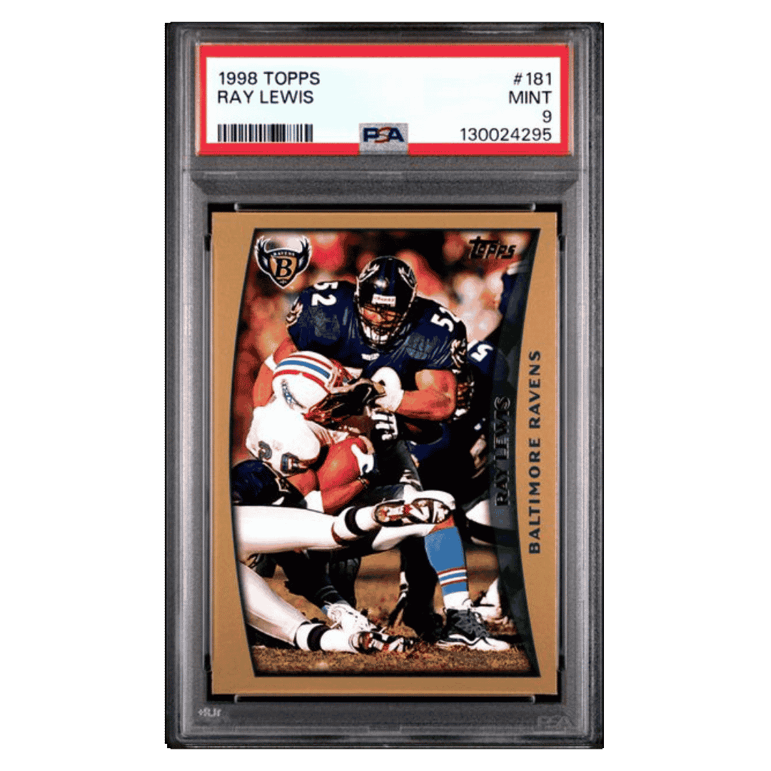 Ray Lewis PSA 9 1998 Topps Card #181