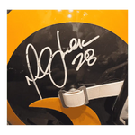 
Marshall Faulk St Louis Rams Autographed Full Size Authentic Helmet - Radtke COA — Back