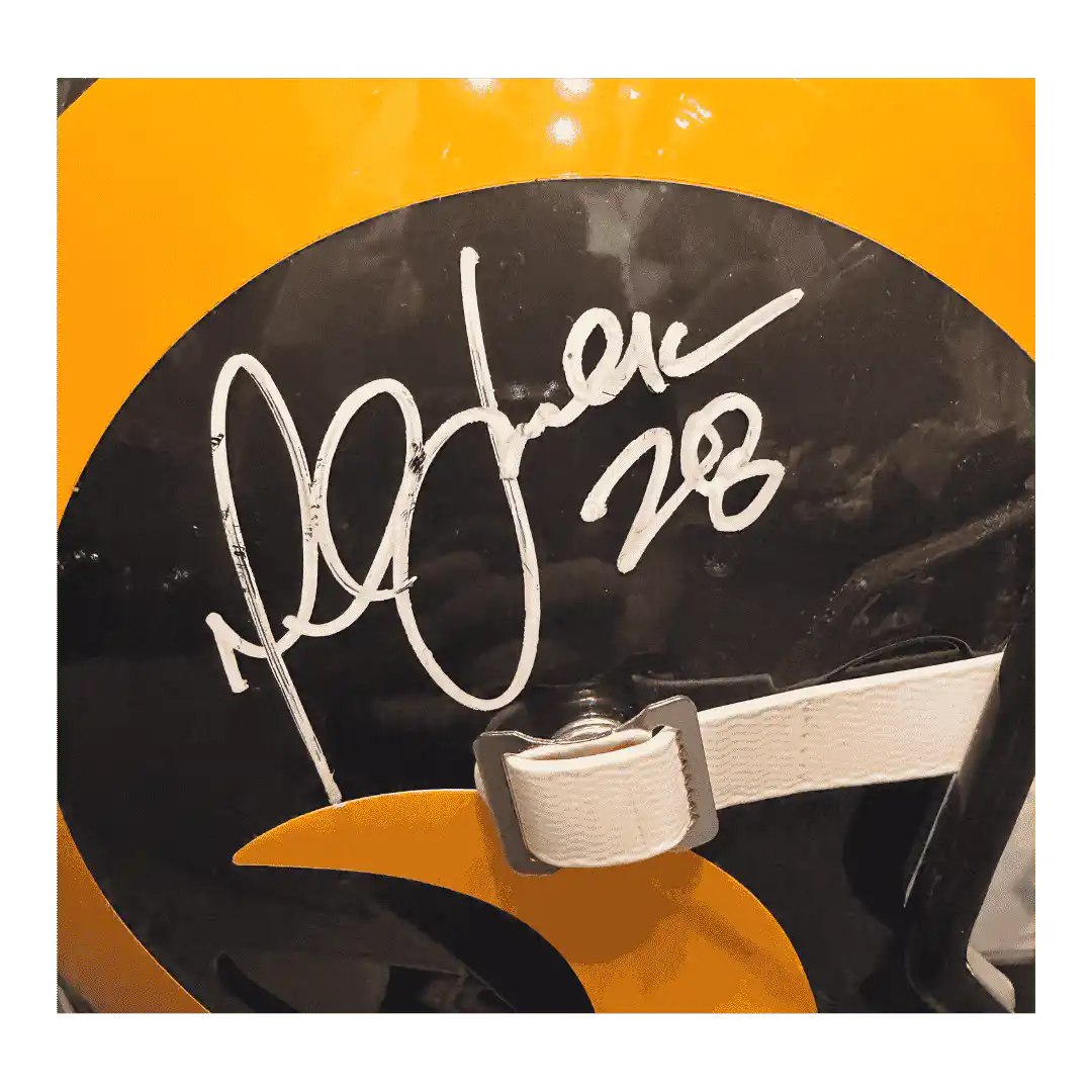 Marshall Faulk St Louis Rams Autographed Full Size Authentic Helmet - Radtke COA