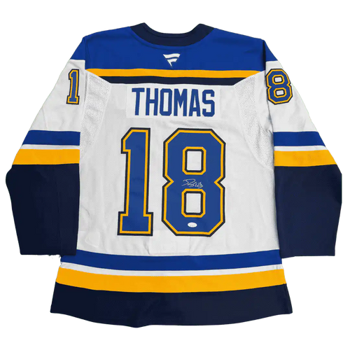 Robert Thomas St Louis Blues Autographed Fanatics Away Jersey - JSA COA