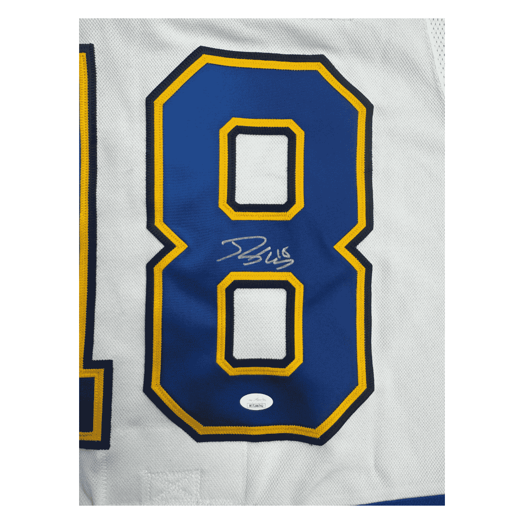 Robert Thomas St Louis Blues Autographed Fanatics Away Jersey - JSA COA