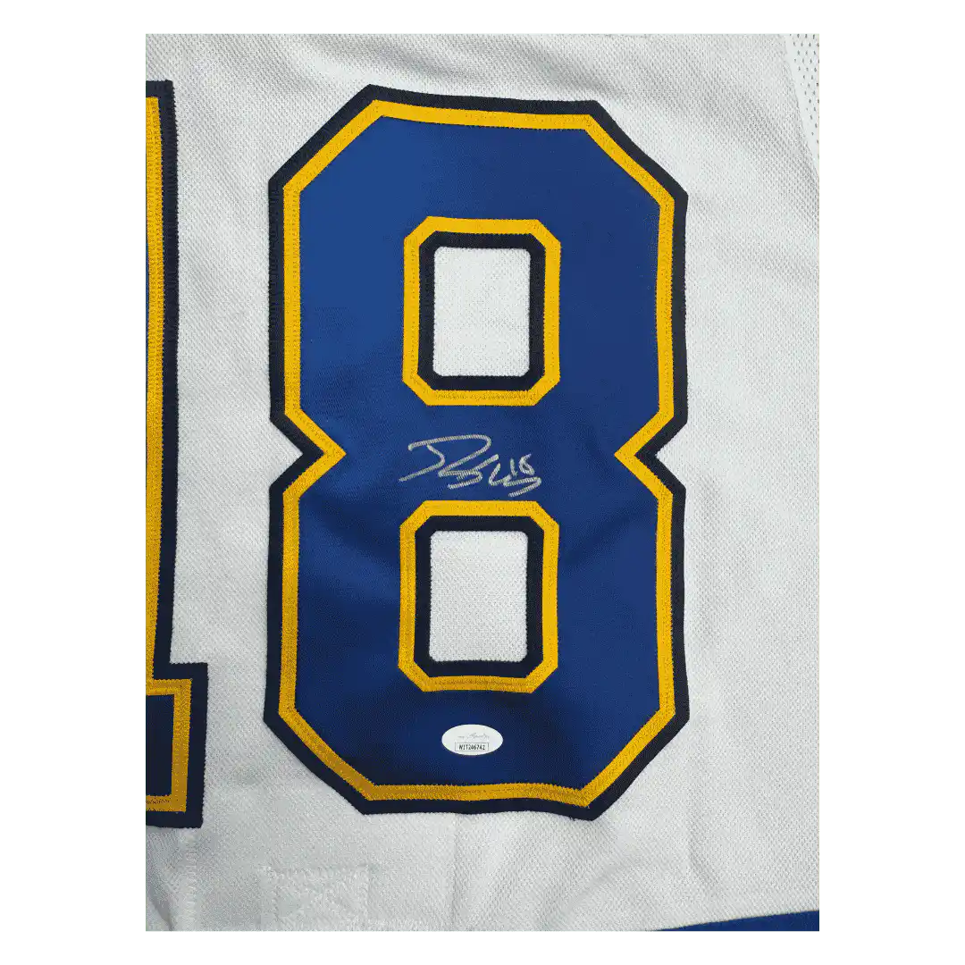 Robert Thomas St Louis Blues Autographed Fanatics Away Jersey - JSA COA