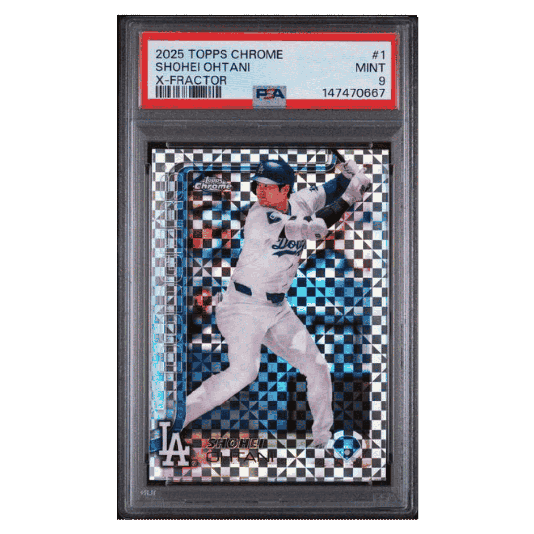 Shohei Ohtani PSA 9 2025 Topps Chrome X-Fractor Card #1