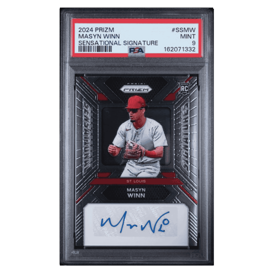 Masyn Winn PSA 9 2024 Panini Prizm Sensational Signature Rookie RC Card #SSMW