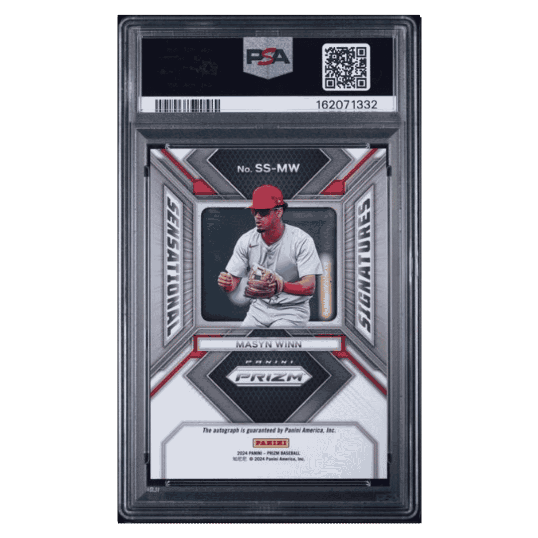 Masyn Winn PSA 9 2024 Panini Prizm Sensational Signature Rookie RC Card #SSMW