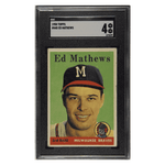 
Ed Mathews SGC 4 1958 Topps Card