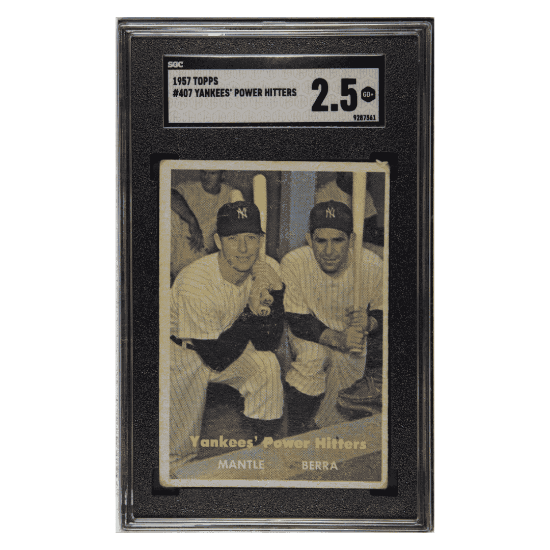 Yankees' Power Hitters SGC 2.5 1957 Topps Card #407
