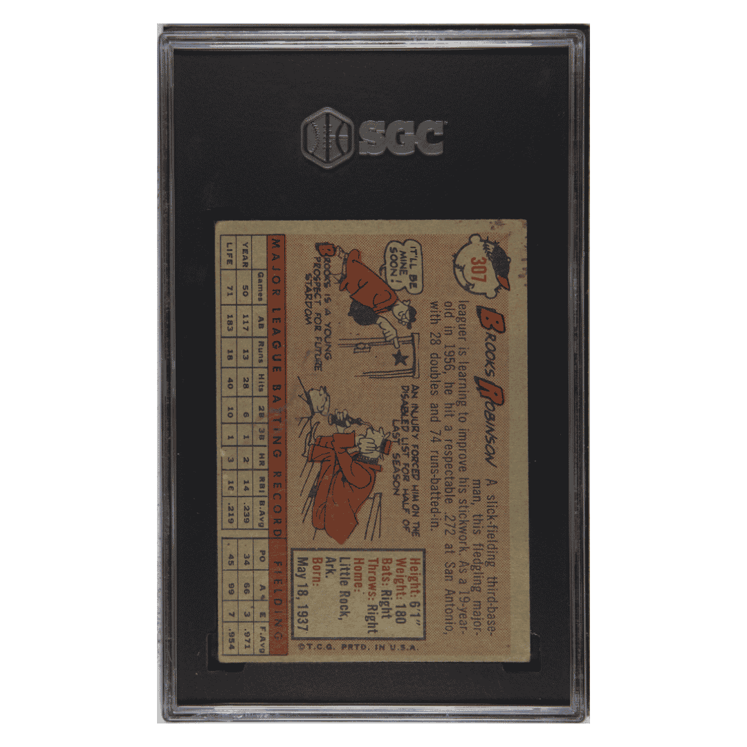 Brooks Robinson SGC 4 1958 Topps Card #307