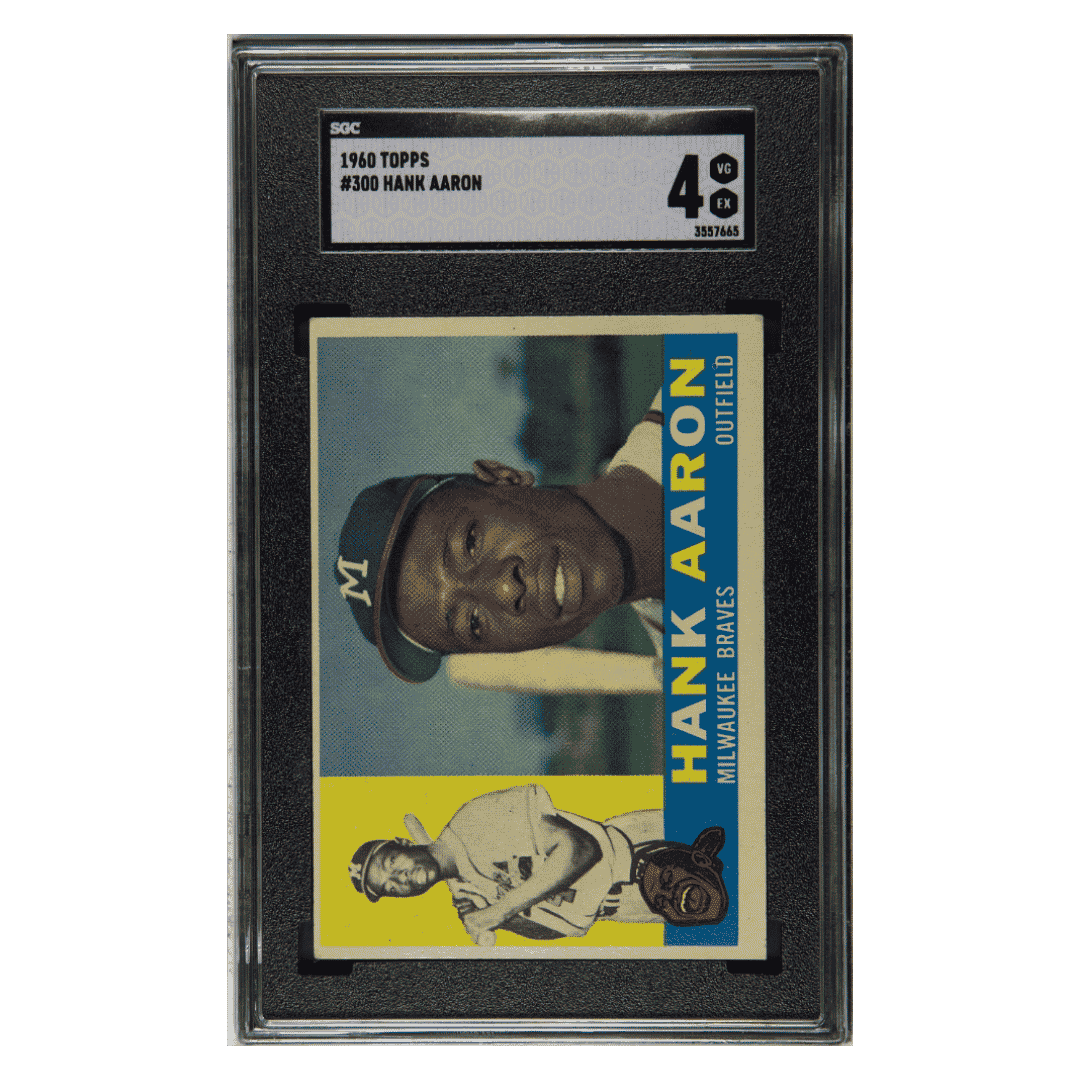Hank Aaron SGC 4 1960 Topps Card #300