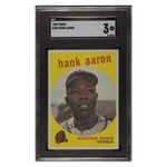 
Hank Aaron SGC 3 1959 Topps Card