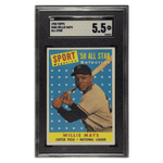 
Willie Mays SGC 5.5 1958 Topps All-Star Card