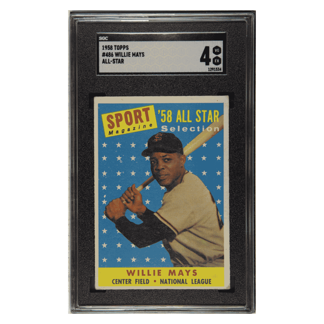 Willie Mays SGC 4 1958 Topps All-Star Card #486