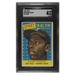 
Hank Aaron SGC 4 1958 Topps All-Star Card