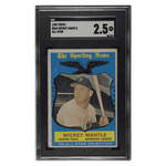 
Mickey Mantle SGC 2.5 1959 Topps All-Star Card