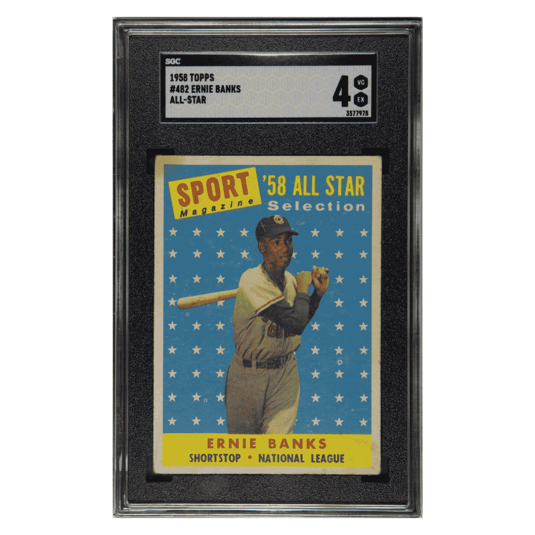 Ernie Banks SGC 4 1958 Topps All-Star Card #482