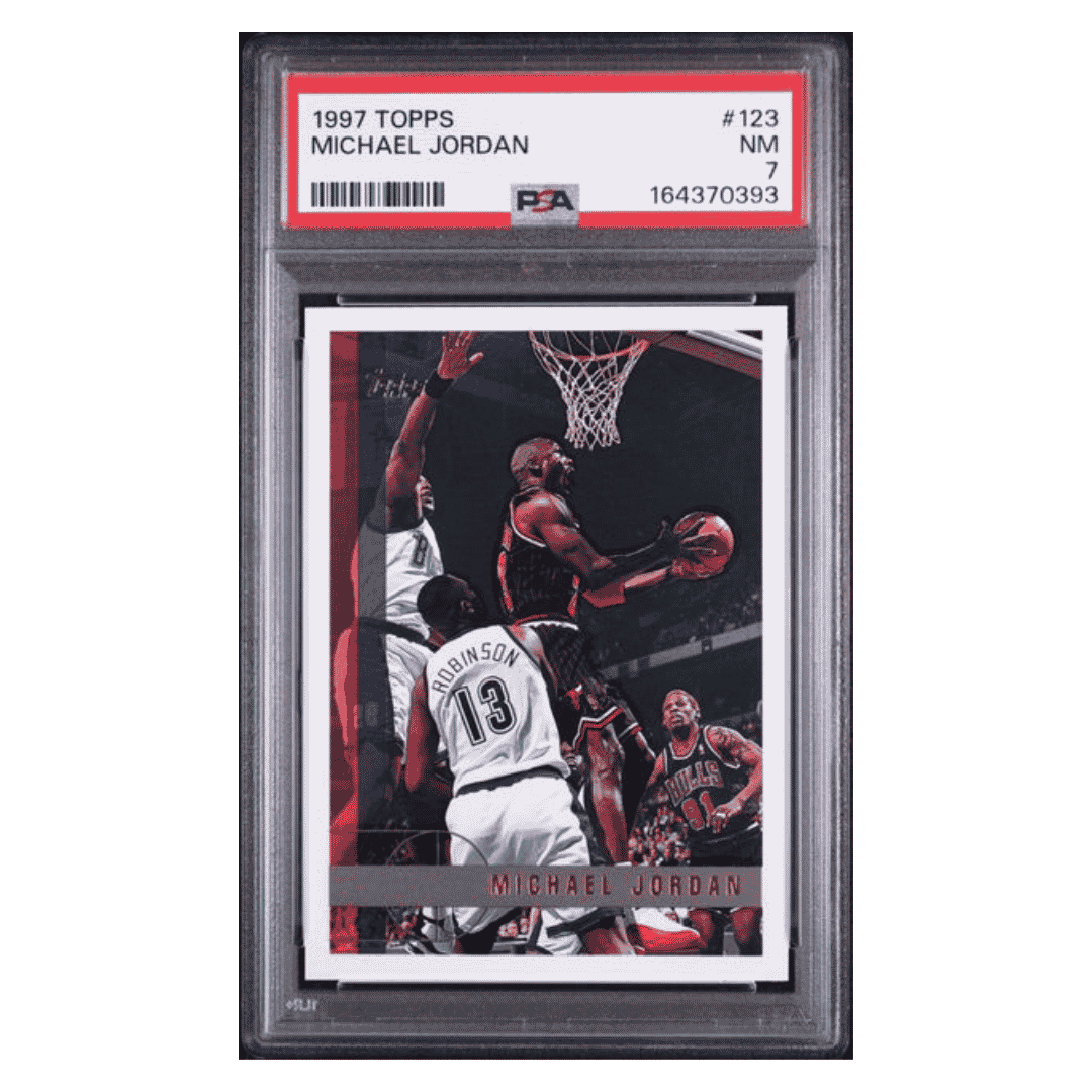 Michael Jordan PSA 7 1997 Topps Card #123